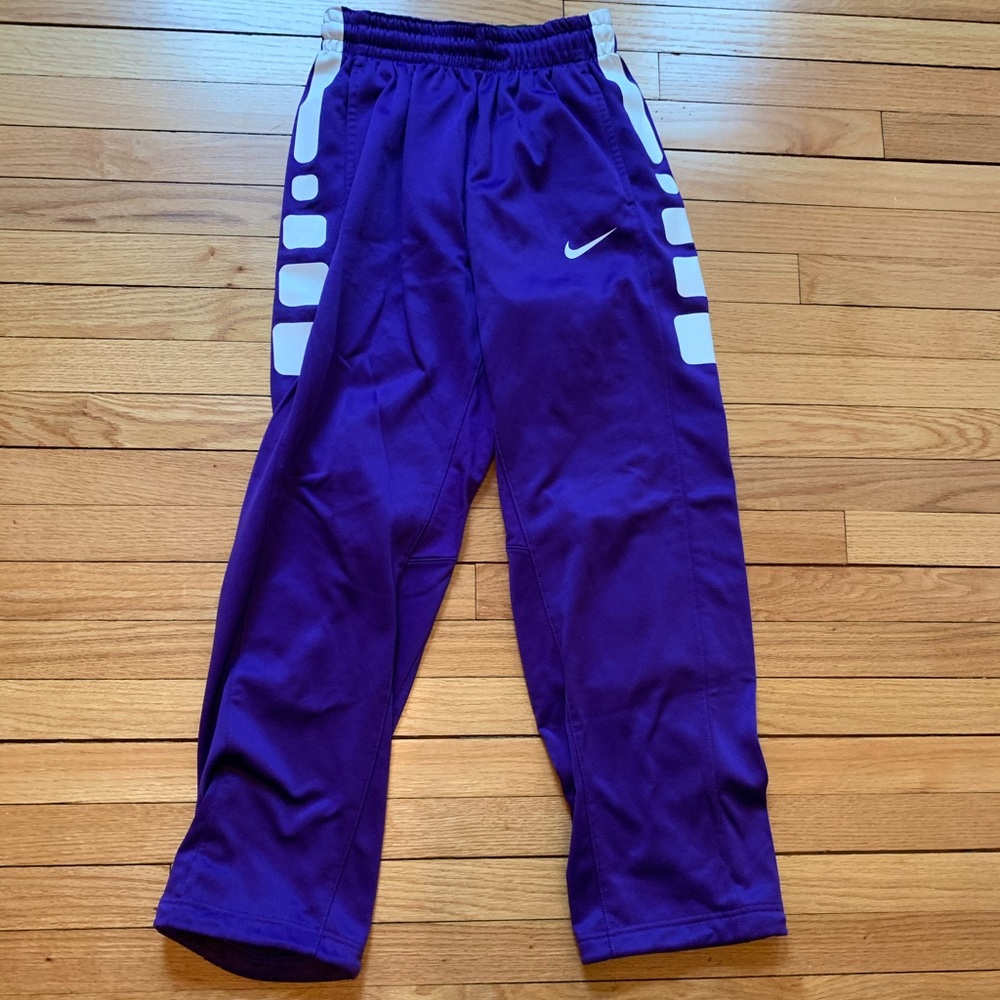 Purple Nike Elite Sweatpants